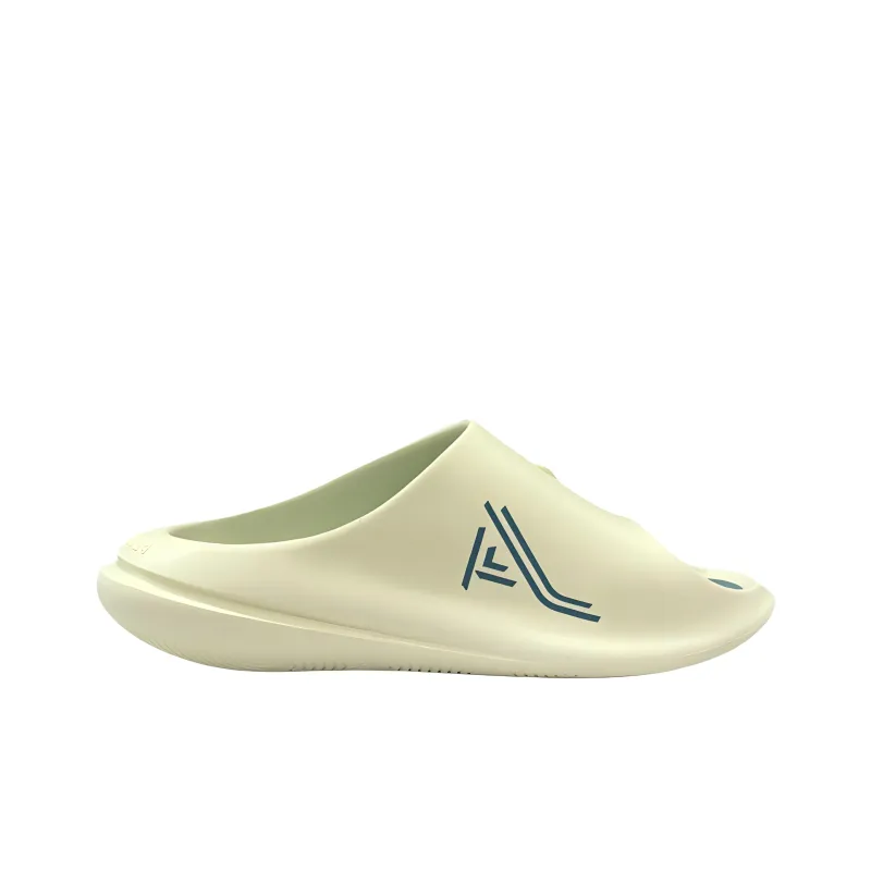 PEAK Very Small Fat Drag Slip Resistant Odor Resistant Abrasion Resistant Slide Slippers Men's Light Yellow Grass Green-1
