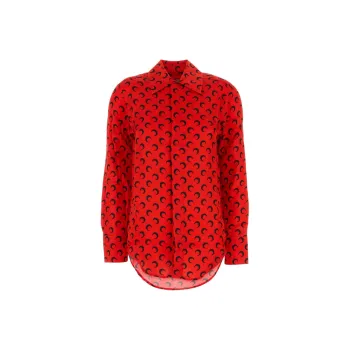 Marine Serre Crescent Moon print Shirt