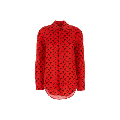 Marine Serre Printed Satin Shirt