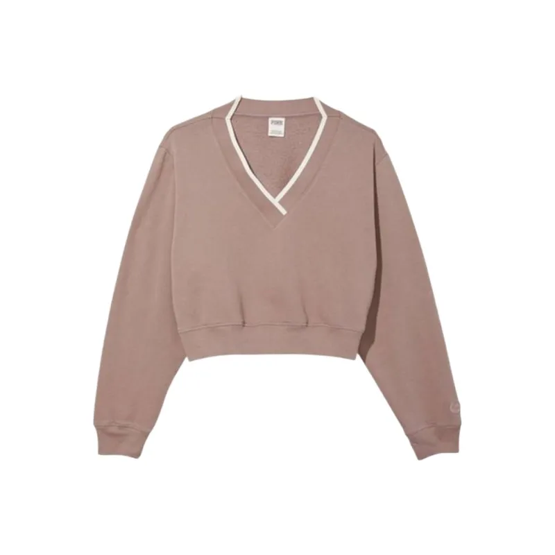 Victoria's Secret PINK Sweatshirt Women's Coffee Brown-0
