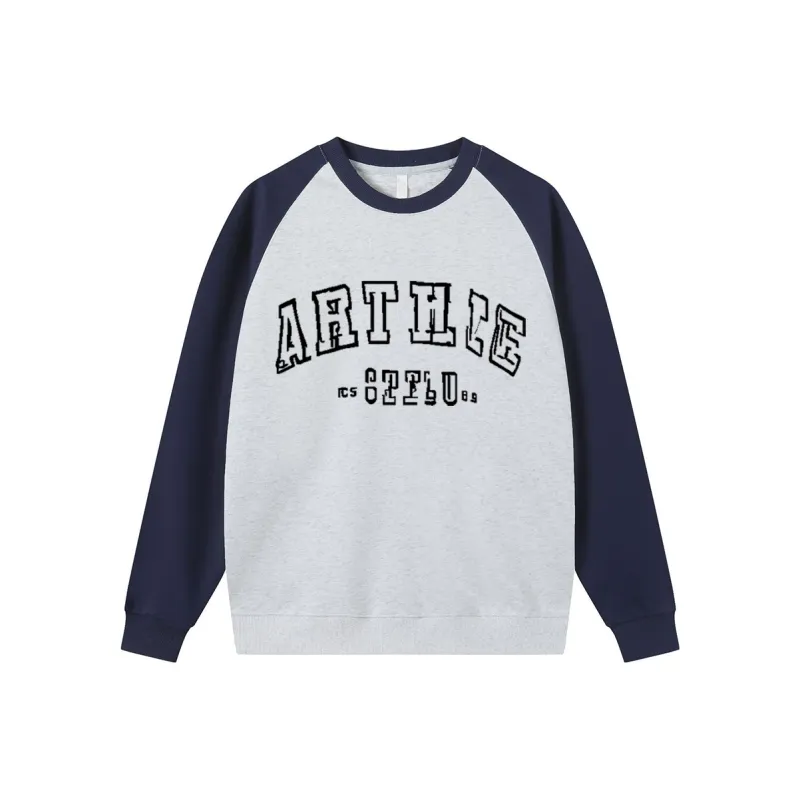 CHANGE SHE Sweatshirt Unisex Beige Apricot & Arctic Blue-15