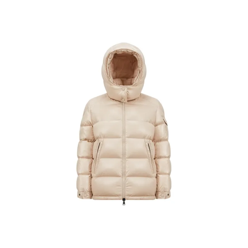 Moncler Down Jacket Women's Beige-0