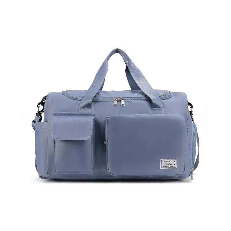Yalu Nylon One Shoulder Travel Bag Unisex Black/Gray/Purple/Cyan/Sky Blue-15