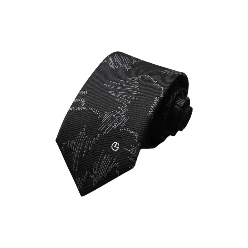 GOLDLION Polyester Ties Men's Blue-6