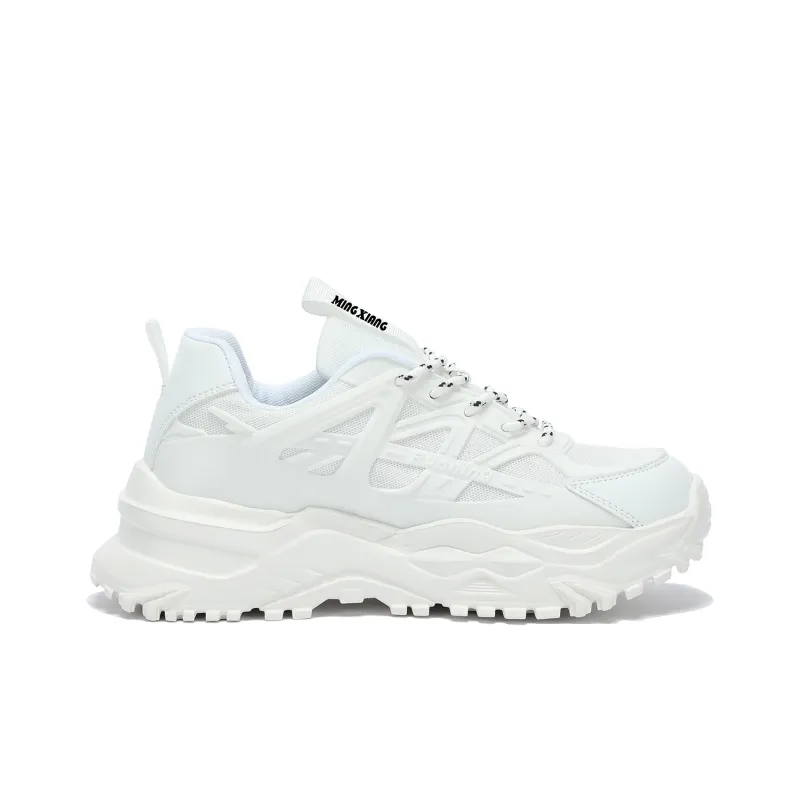 Singing Abrasion Resistant Lightweight Height Increasing Low Top Chunky Sneakers Unisex-13