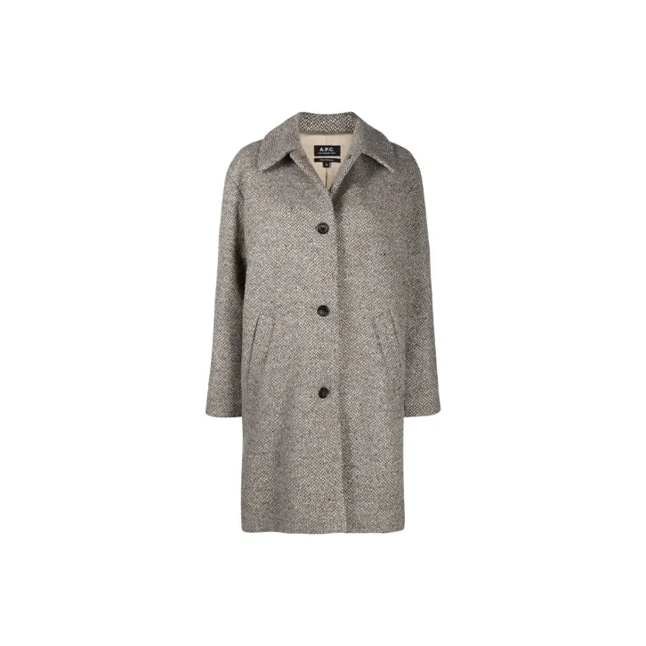 A.P.C Coats Women's Gray-0