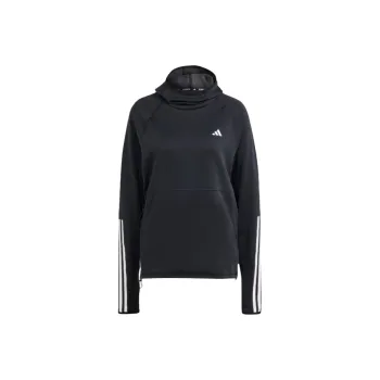 Adidas Free Shipping With AdiClub Own The Run 3-Stripes Hoodie