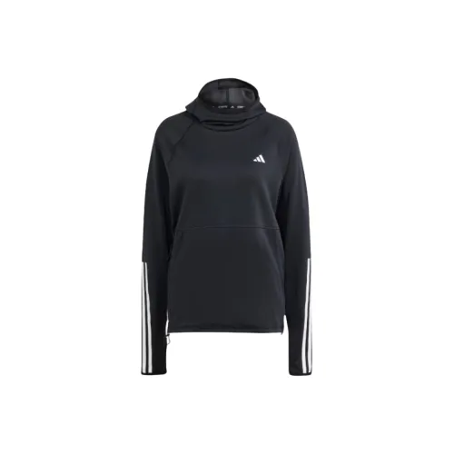 adidas church Free Shipping With AdiClub Own The Run 3 Stripes Hoodie