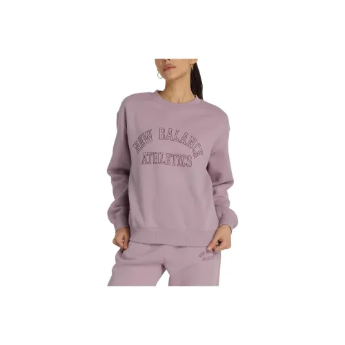 New Balance Graphic Fleece Crew Sweatshirt Women's Purple
