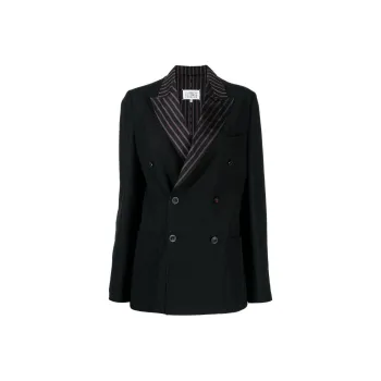 Maison Margiela Striped Single breasted Blazer