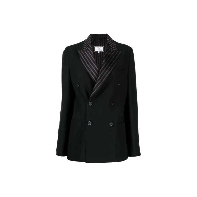 Maison Margiela Striped Single breasted Blazer-0