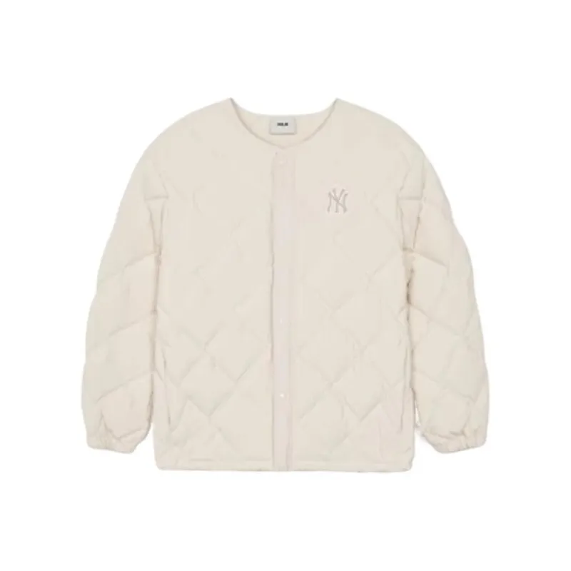 MLB New York Yankees FW/AW24 Down Jacket Women's Dark Cream-0
