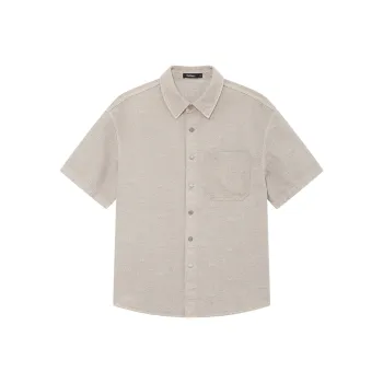 Cabbeen Shirts Men Camel