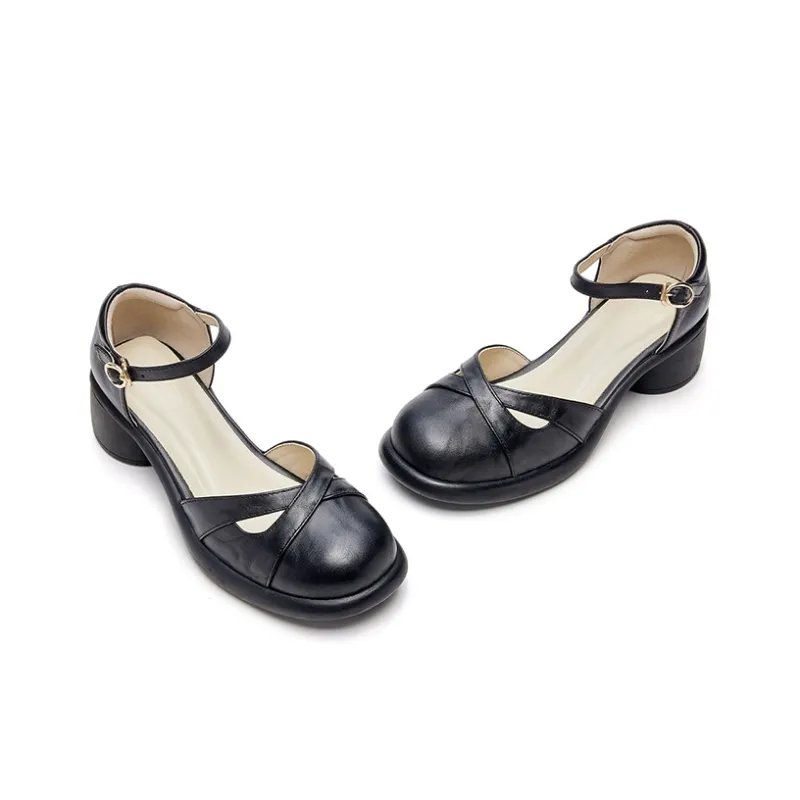 HR Chunky Heel High Heels Women's-5