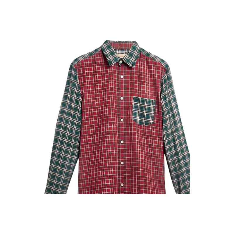 Burberry Shirt Men's Pink Green-4