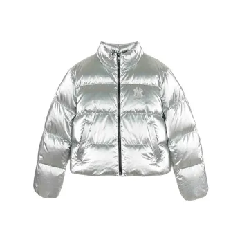 MLB Basic New York Yankees Down Jacket Women's Silver
