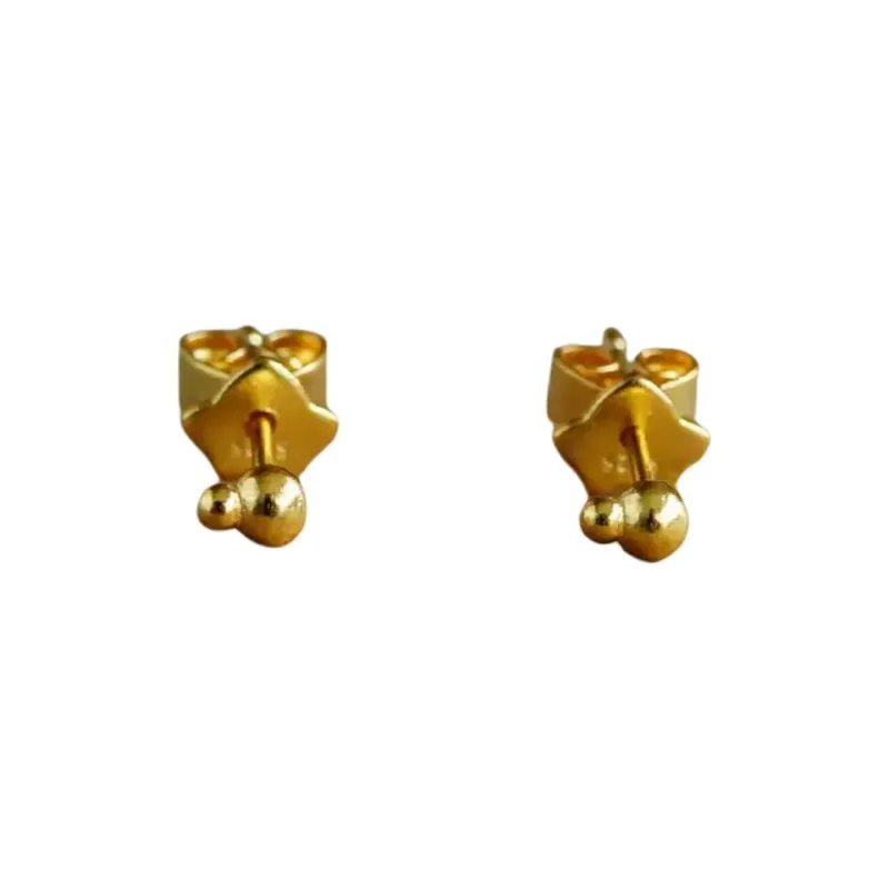 SALE E PEPE 925 Sterling Silver Stud Earrings Unisex Multicolor-1