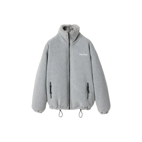 MIU MIU Down Jacket Women's Gray