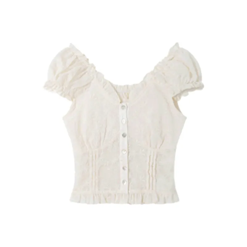 FLIM Chiffon Shirt Women's White-0