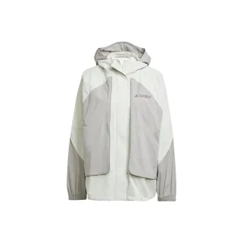 Adidas TerrexXPLORIC WIND.RDY Jacket Women's Linen Green/Pure Linen Gray