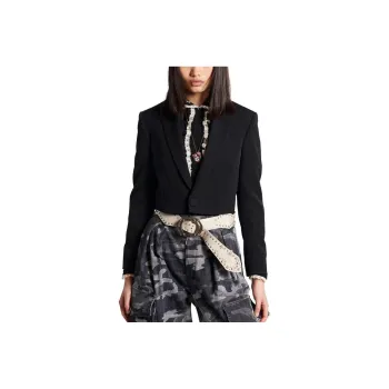 DSQUARED 2 Single Breasted Tailored Cropped Blazer