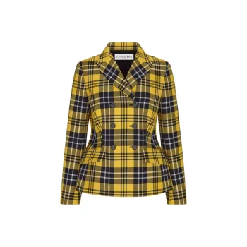 DIOR FW22 Business Suits Coats Women's Yellow