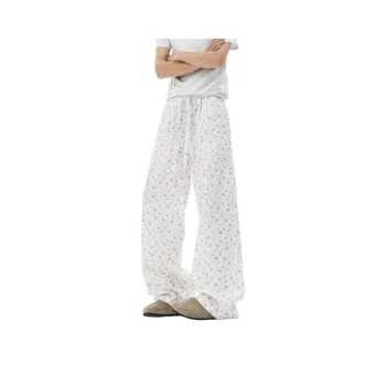 DJ.SPIRIT Casual Pants Unisex White