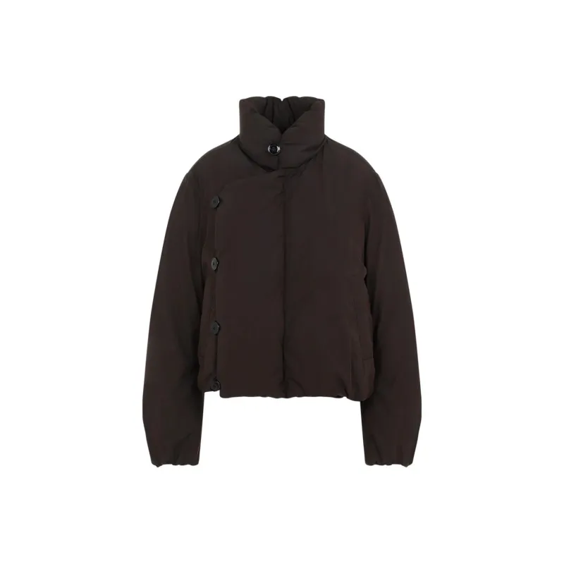 Lemaire Short Puffer Blouson 'Espresso'-0