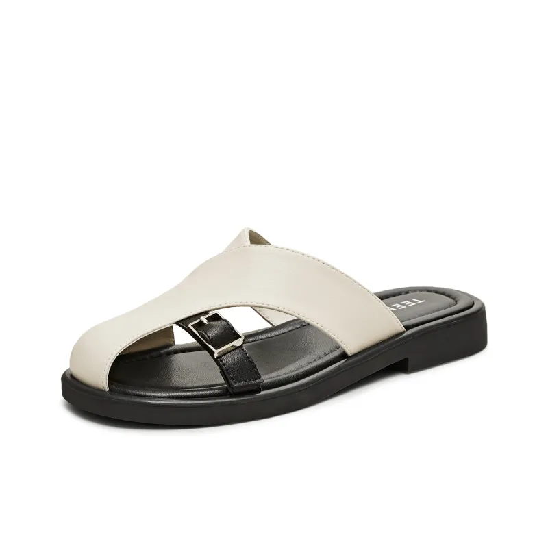 Teenmix Rubber Sole Closed Toe Slippers Women's-6