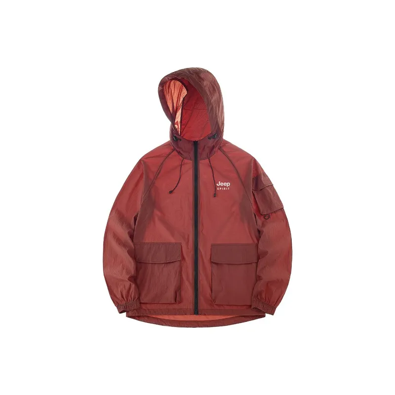 JEEP SPIRIT Windproof Breathable UV Protection Waterproof Sun Protection Sun Protection Clothing Unisex-6