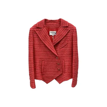 CHANEL 20P Jackets & Coats Women's Watermelon Red