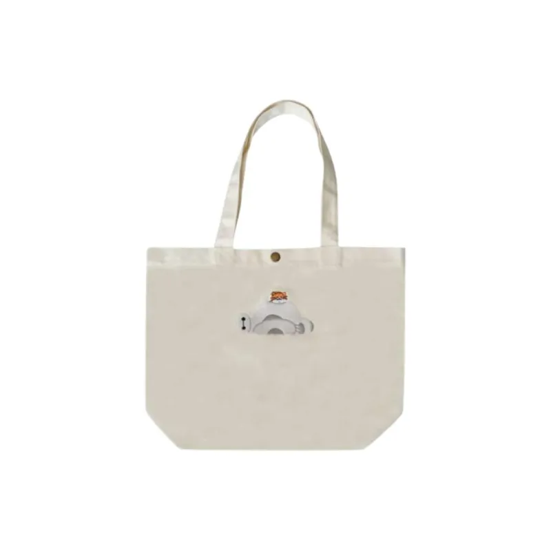Disney Cotton Tote Bag, Shopping Bag, Shoulder Bag Women's White-0