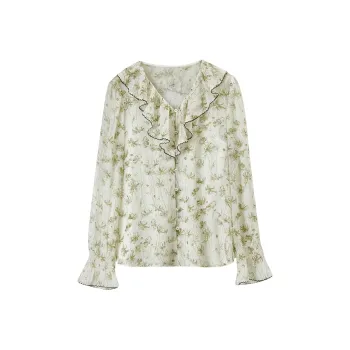 SENTUBILA Shirt Women's Water Mist Green