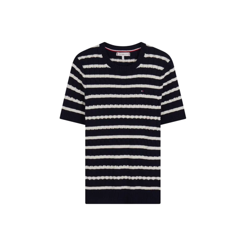 Tommy Hilfiger Ribbed knit T shirt-0