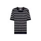 Navy Blue White Stripes 0A5