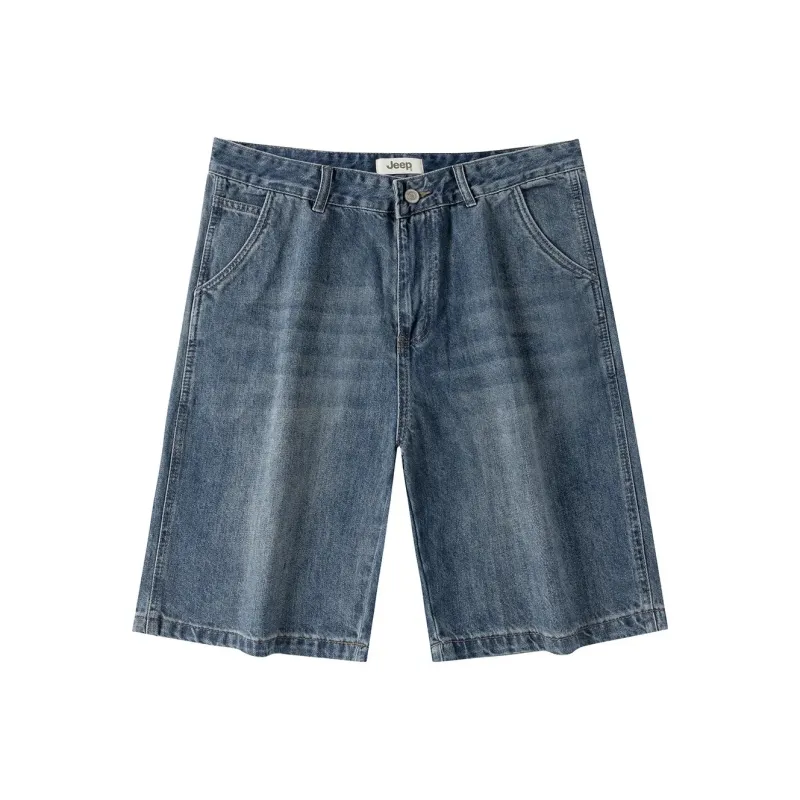 Jeep Shepherd Fashion Sports Collection Denim Shorts Unisex-4