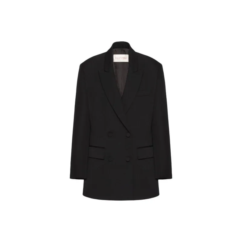 Valentino Double Breasted Long Sleeved Blazer-0