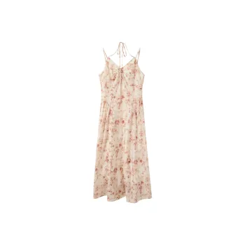 3COLOUR Slip Dress Women's Brick Red Floral