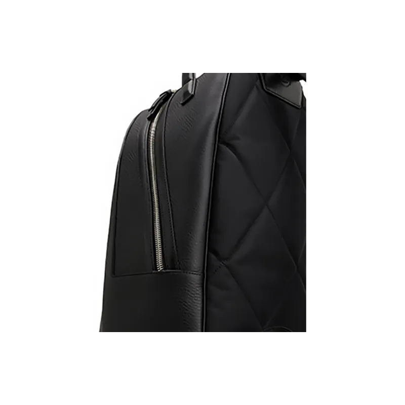 TOD'S Hammered Leather Backpack Medium Size Men's Black-3