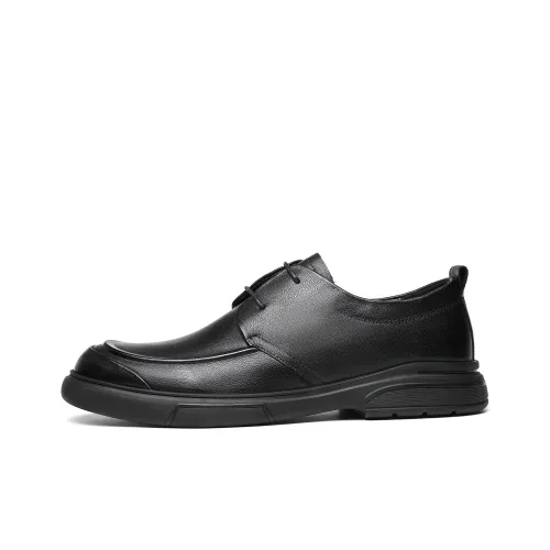 HAPPY DINO Men's Casual Shoes Men Low Top Black
