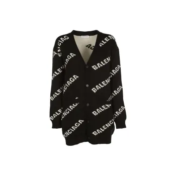 Balenciaga 2000s All over logo Cardigan