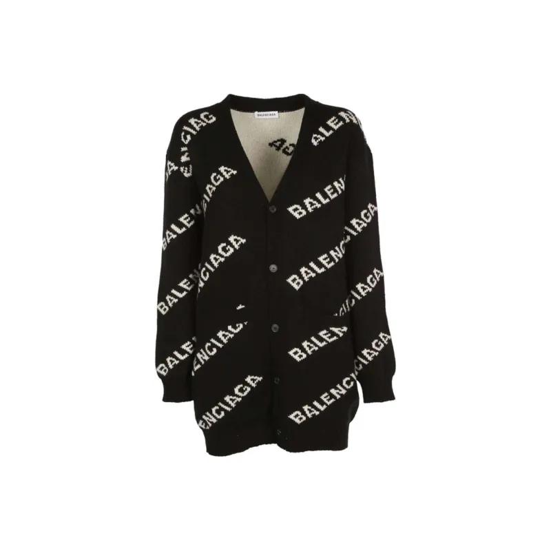 Balenciaga 2000s All over logo Cardigan-0