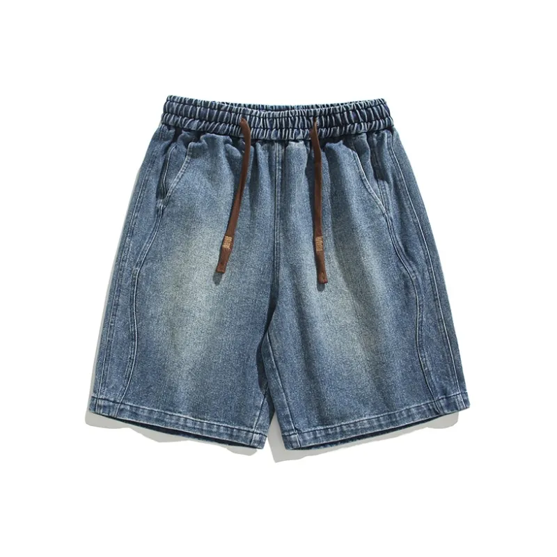 AMBER LIGHT Denim Shorts Unisex-4