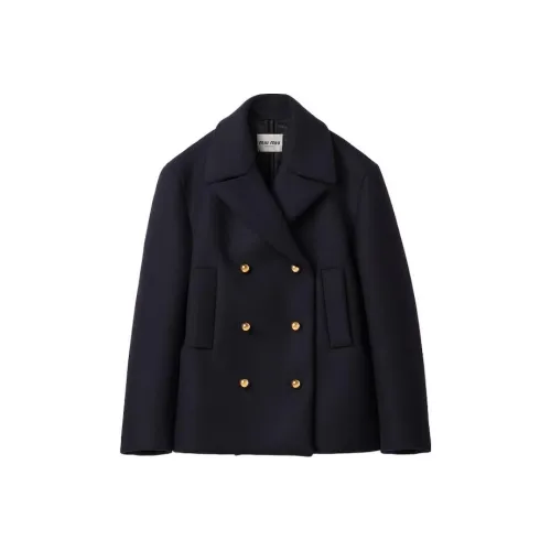 MIU MIU Double breasted Wool Peacoat