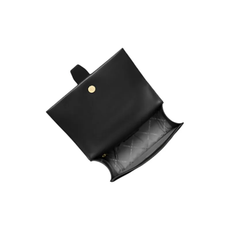 MICHAEL KORS Greenwich Leather Shoulder Bag Trumpets Women's Black-2