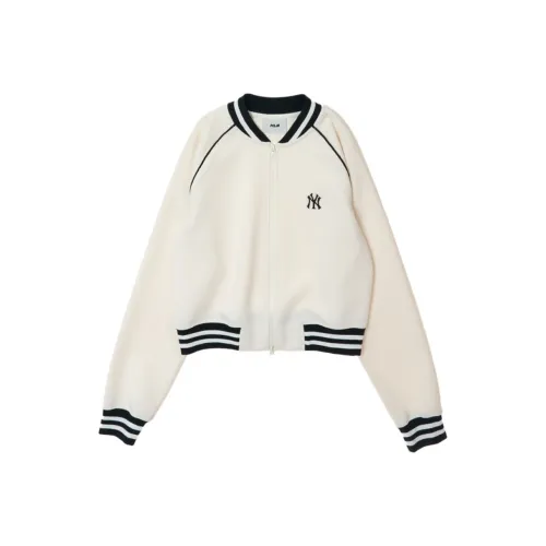 MLB Varsity New York Yankees Jacket Women's Cream