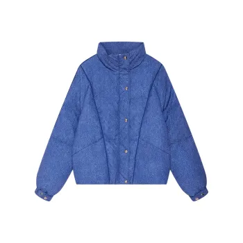 DKNY Down Jacket Women's Medium Denim Blue