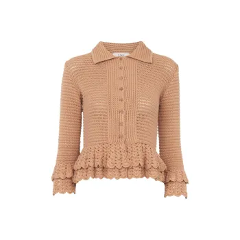 Chloé Crochet knit Cotton Cardigan