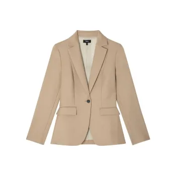 THEORY Double-breasted Flannel Blazer