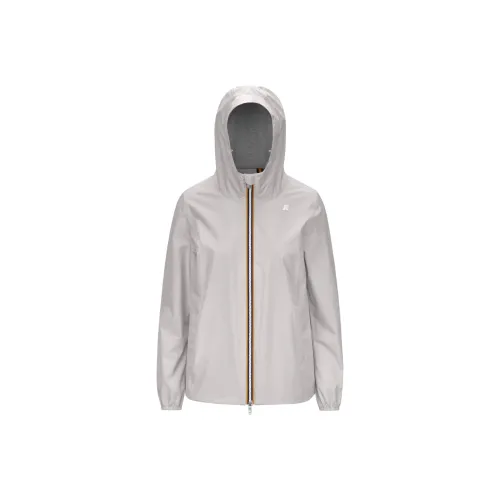 K WAY Jackets & Coats Women's Gray